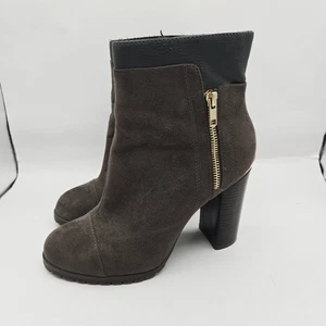 Botas Juicy Couture Livia para mujer 7,5 carbón dorado herrajes botines - Imagen 1 de 11