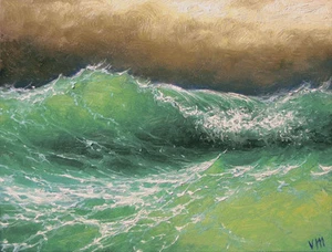 41 -  8"x10" GALLERY GICLEE PRINT SEASCAPE Tropical Storm MARINE ART Mesheryakov - Picture 1 of 1