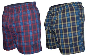 CHEX Amazon Ages 6-8 & 9-11 Yrs Check Boys Swimming Shorts Mesh Liner Tie Cord - Picture 1 of 9