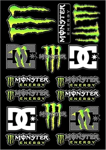 DINGFENG Motorcycle Sticker, Monster Energy Sticker, Sponsors Sticker, Moto M... - Picture 1 of 17