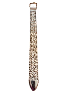 Vintage Michael Morrison MX Studded Belt 26"_33" - Picture 1 of 19