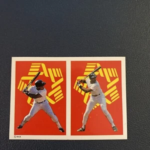 1988 pegatina Panini #231 Rickey Henderson y Dave Winfield Yankees de Nueva York EX - Imagen 1 de 2