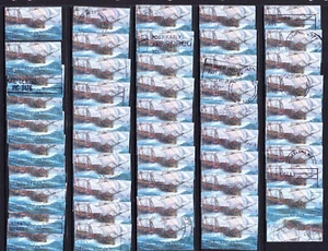 1992 Australia 45c Captain Cook Endeavour Ship Booklet Stamp Bulk Used x50 - Picture 1 of 2