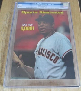 Willie Mays SPORTS ILLUSTRATED Cover July 27,1970 Newsstand CGC 8.0 - Picture 1 of 3