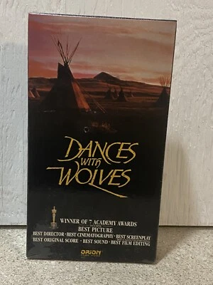 Dances With Wolves (VHS) RARE FACTORY SEALED STUDIO WATERMARK IGS READY - Image 1 of 4