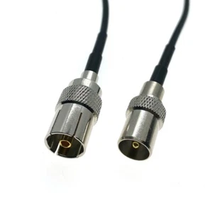 RG174 Kabel TV IEC DVB-T Stecker auf IEC Buchse Stecker Typ Antenne PAL Koax - Bild 1 von 7