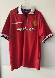 Manchester United Trikot / 1998 / XL / Umbro / Sharp - Bild 1 von 6