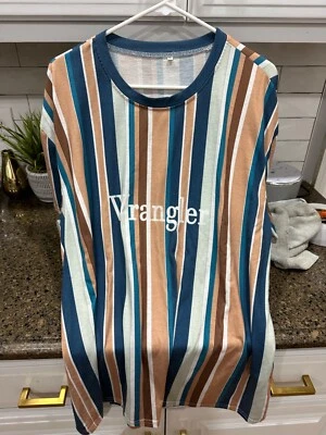 Vtg wrangler striped tee 2xl - Image 1 of 4