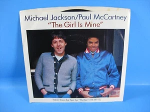 MICHAEL JACKSON / PAUL MCCARTNEY: the girl is mine Epic 7" Single 45 RPM - Picture 1 of 6