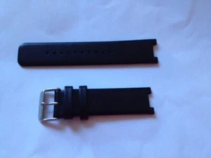 Genuine Alessi Black Leather Watchband for AL13003 OUT OF TIME by Andrea Branzi - Picture 1 of 2