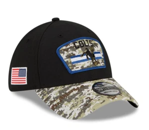 Indianapolis Colts New Era Salute to Service Sideline 39THIRTY Flex Hat - Black - Picture 1 of 5