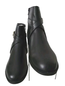 ROCKPORT WOMENS Ankle Boots VICKY BELT BOOTIE CI9746 BLACK Size UK 8.5 NEW - Picture 1 of 12