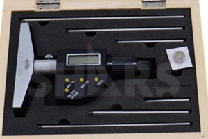 Shars 0-6" / 152.4mm Electronic Digital Depth Micrometer 6 Rods New ^] - Picture 1 of 12