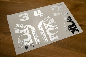 Fox Fork 34 Factory  Mountain Bike Cycling Decal Sticker 21's