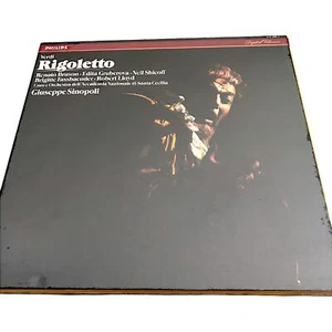 Giuseppe Verdi & Sinopoli Rigoletto 1985 3x Vinyl Record Opera Philips 412592-1 - Picture 1 of 3