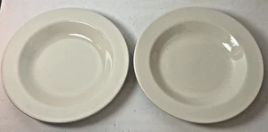 Two Homer Laughlin China Soup Salad Pasta Bowls Wide Rim 12" Lead Free USA Made - Picture 1 of 6