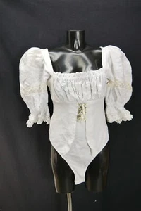 Gr.42 Trachtenbody weiß Body für Dirndl Stockerpoint mit Spitze TB10232 - Bild 1 von 4