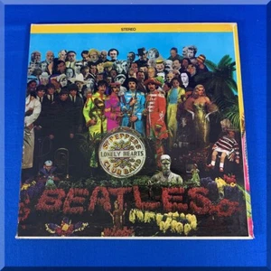 1968 BEATLES SGT PEPPERS LONELY HEARTS CLUB BAND VINILE 33-1/3 LP ALBUM DISCO ALBUM - Foto 1 di 10