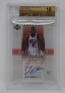 2004-05 Upper Deck Trilogy Auto Focus Luol Deng Rookie Bulls ๐ฅ Beckett 10 - Picture 1 of 5