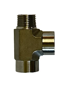 1/4" NPT Street T-Stück FxFxM Edelstahl 304 SS304 - Bild 1 von 3