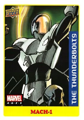 Marvel Ages 2021 (UD) LOW SERIES STICKER PARALLEL BASE Card #76 / MACH-1 - Image 1 of 2