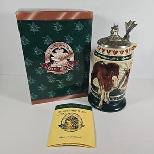 Anheuser Busch Collectors Club 2000 Membership Stein Born To Greatness CB14 - Bild 1 von 19