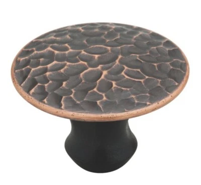 Brainerd 1-1/2" Hammered Sweepy Knob Bronze Copper Highlights Round Traditional - Image 1 of 2