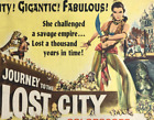 JOURNEY TO THE LOST CITY MOVIE POSTER HALF SHEET 1960 INDIAN TOMB DEBRA PAGET