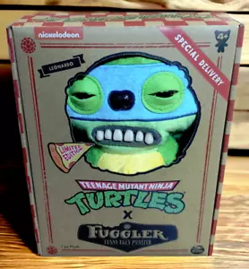 TMNT x Fuggler Leonardo Edición Limitada Divertido Monstruo Feo ~ Totalmente Nuevo - Imagen 1 de 6