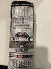 Homax 106602-06 Steel Wool Pad #00-grit Very Fine Metal