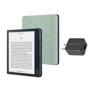 Kobo Sage eReader Bundle with Green SleepCover and AC Adapter | 8 - Picture 1 of 4