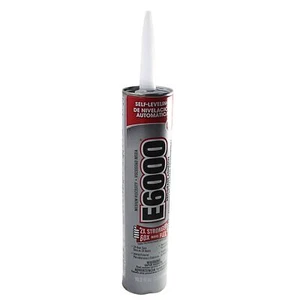10.2 fl oz E6000 Black Industrial Strength Self Leveling Waterproof Adhesive - Picture 1 of 2