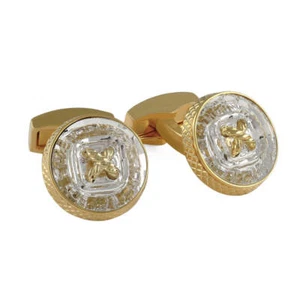 Gemelos Mayfair oro amarillo con botón TATEOSSIAN CL 5397 - Imagen 1 de 3