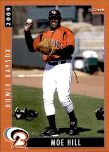 2009 Bowie Baysox Grandstand #12 Moe Hill Gastonia North Carolina Baseball Card