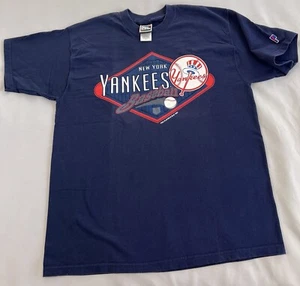 Camiseta gráfica de jugador profesional de béisbol MLB de los New York Yankees de la década de 1990 de colección para hombre L - Imagen 1 de 8