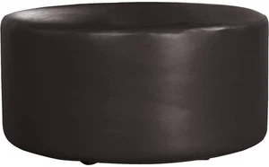 Howard Elliott HEOF94641 Florie Round Ottoman Cover - Cover Only - Black - Picture 1 of 7