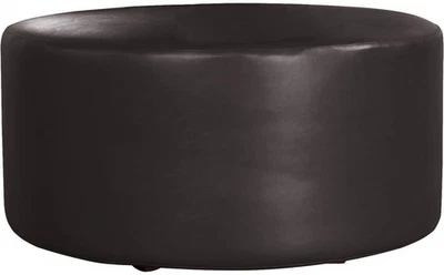 Howard Elliott HEOF94641 Florie Round Ottoman Cover - Cover Only - Black - Image 1 of 4