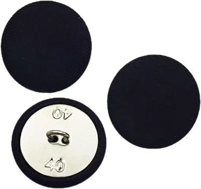 20PC Sewing Satin Fabric Cloth Covered Buttons with Metal Shank round Buttons fo - Image 1 of 3