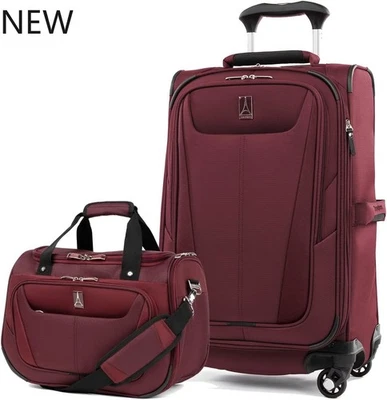 Travelpro Maxlite Juego de 5 Equipajes de Mano Extensibles Lados Blandos 2 Piezas, Borgoña Foto 1 de 4