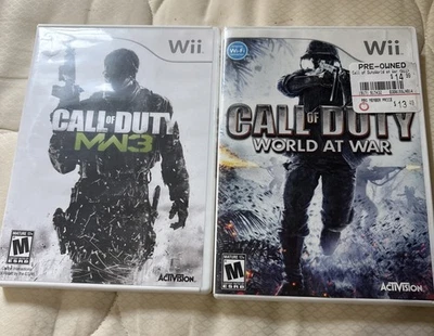 (PREOWNED) Call of Duty Game Bundle World At War & MW3 Untested - Image 1 of 4