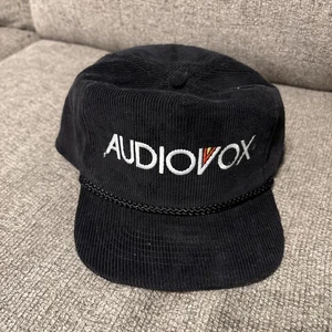 Vintage 80s Audiovox Cord Heavy Duty Sound Hat Cap Black Rope - Bild 1 von 10