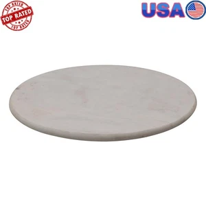 White Marble Lazy Susan Food Serving & Storage Ideal Tables Countertops New - Picture 1 of 9