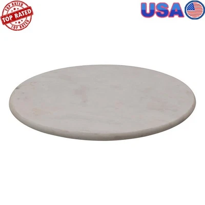 White Marble Lazy Susan Food Serving & Storage Ideal Tables Countertops New - Image 1 of 4