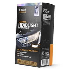 Ceramic Headlight Restoration Kit – Guaranteed To Last As Long 1 VEHICLE KIT - Picture 1 of 11