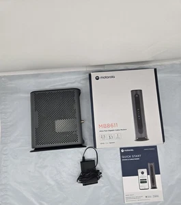 Motorola MB8611 Ultra Fast DOCSIS 3.1 Cable Modem 2.5 Gbps with Power Adapter - Afbeelding 1 van 6