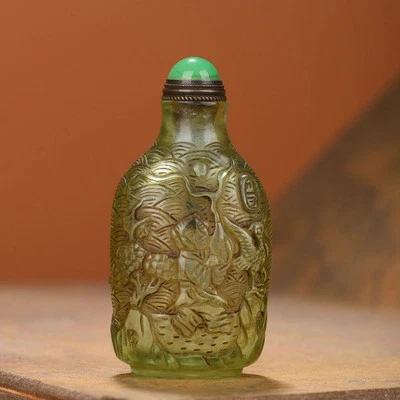 Colección China Esmalte Coloreado Figura Estatua Botella Tabaco Arte Foto 1 de 4