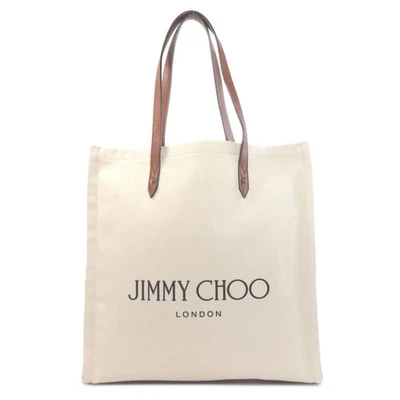 Jimmy Choo  logo Tote Bag Canvas  Ladies [Used] - Image 1 of 4