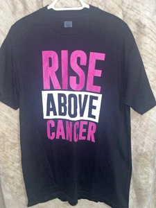 Men’s Size Large T Shirt, WWE, Rise Above Cancer, Susan G Komen - Picture 1 of 5