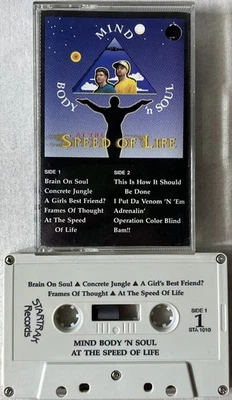 Mind Body ‘N Soul - At The Speed Of Life Open Cassette Tape 1991 Startrak - Image 1 of 4