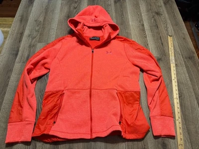Sudadera Under Armour, Para Mujer Talla XL, Naranja, Cremallera Completa, con Sudadera con Capucha, Coldgear Foto 1 de 4